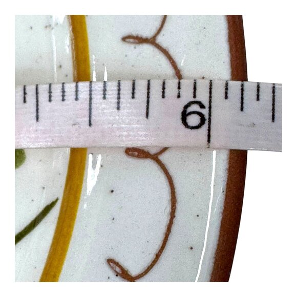 Vintage Stangl Painted Golden Blossoms Botanical Salad Plates Set of 4 6.25" MCM - Picture 6 of 7